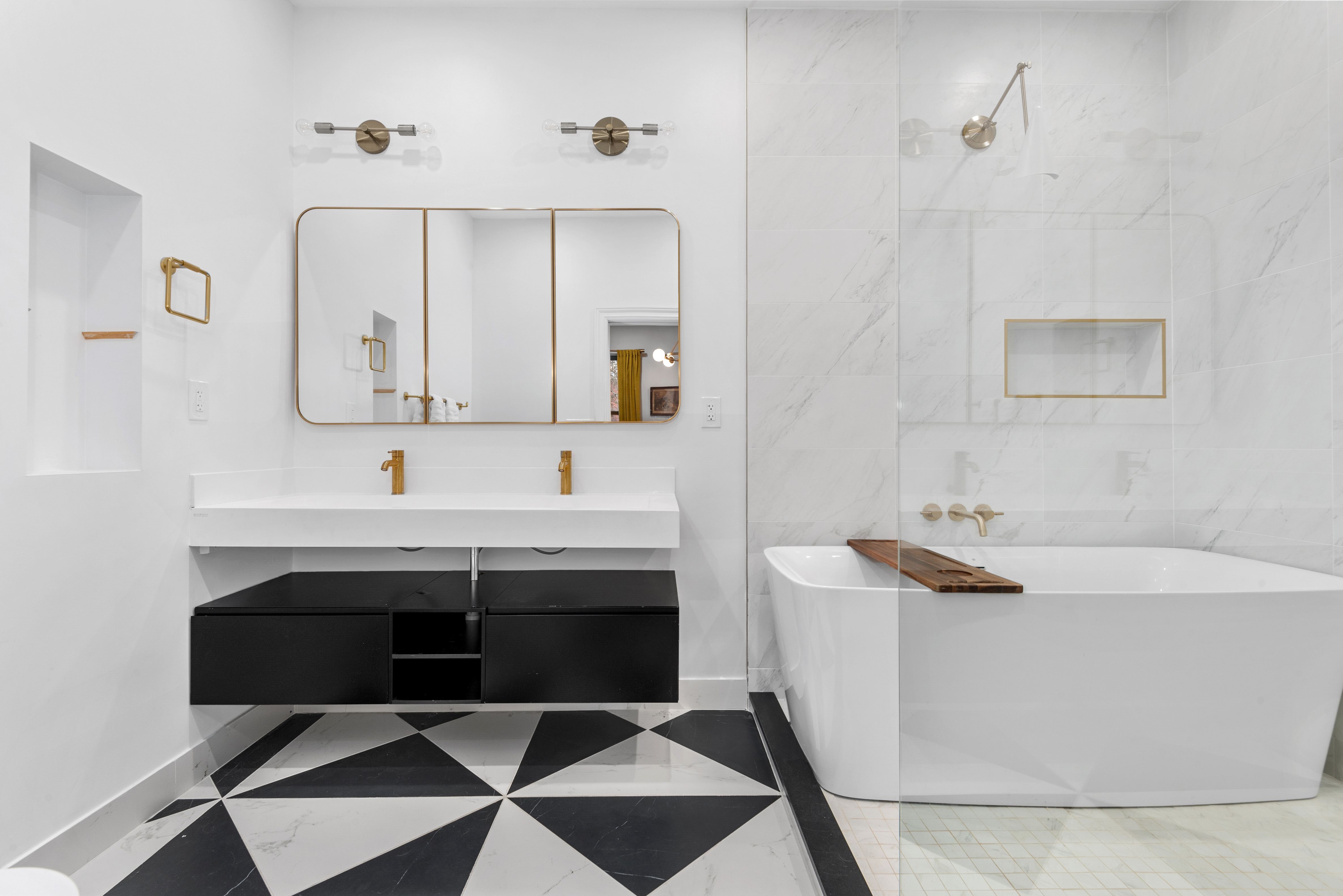 30 Weirfield Street Brooklyn, NY 11221 - Photo 13 of 29 a bathroom with a sink and a mirror