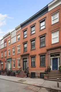 a front view of a building