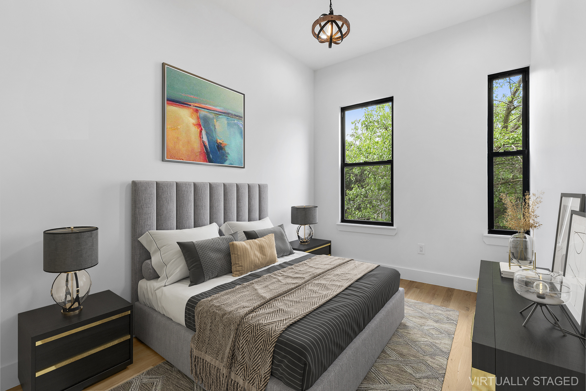 162 Cornelia Street, Unit 3 Brooklyn, NY 11221 - Photo 6 of 9 a bedroom with a bed and a window