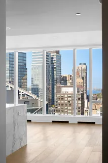 a view of work space with windows