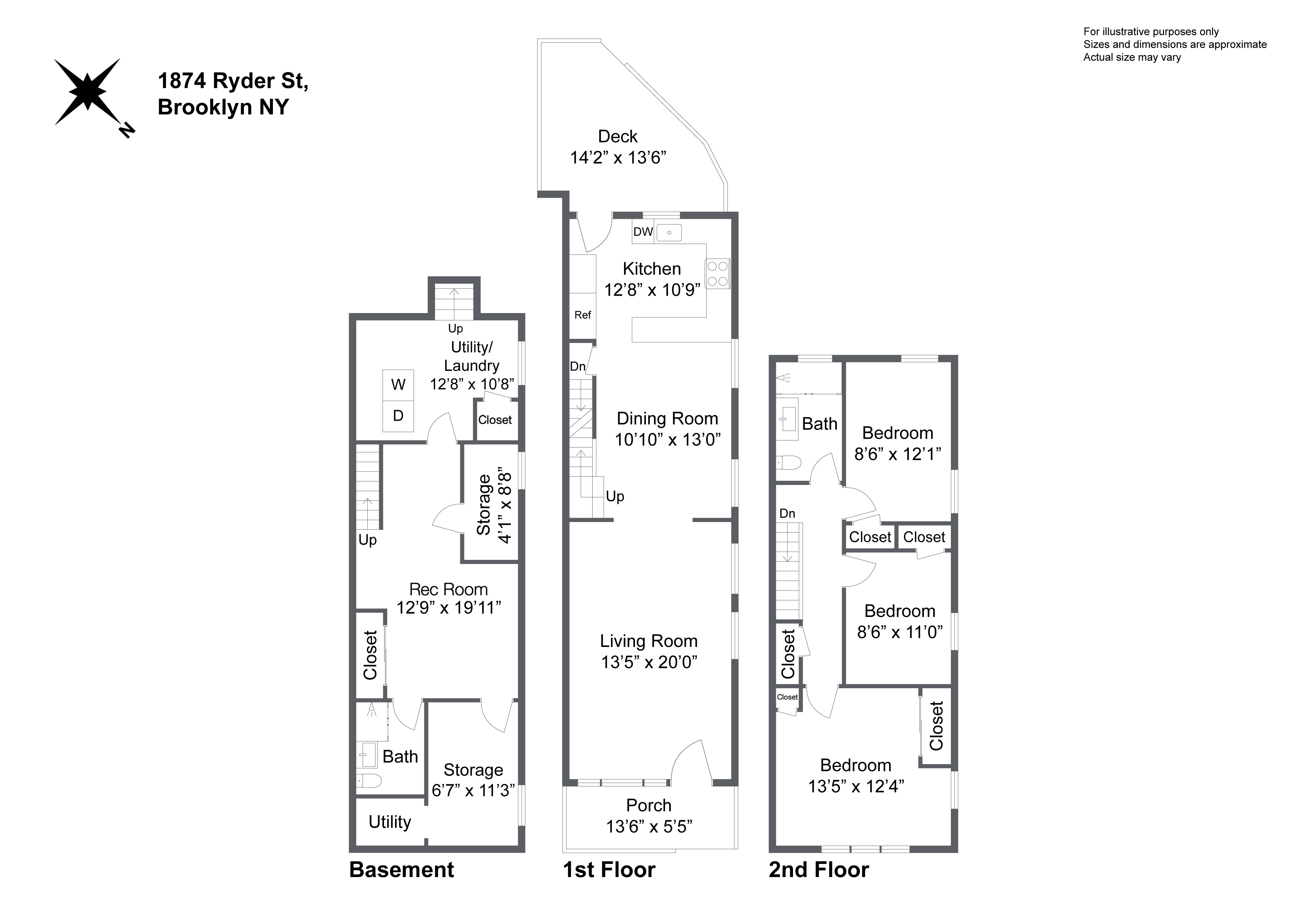 1874 Ryder Street Brooklyn, NY 11234 - Photo 20 of 20 a picture of a floor plan