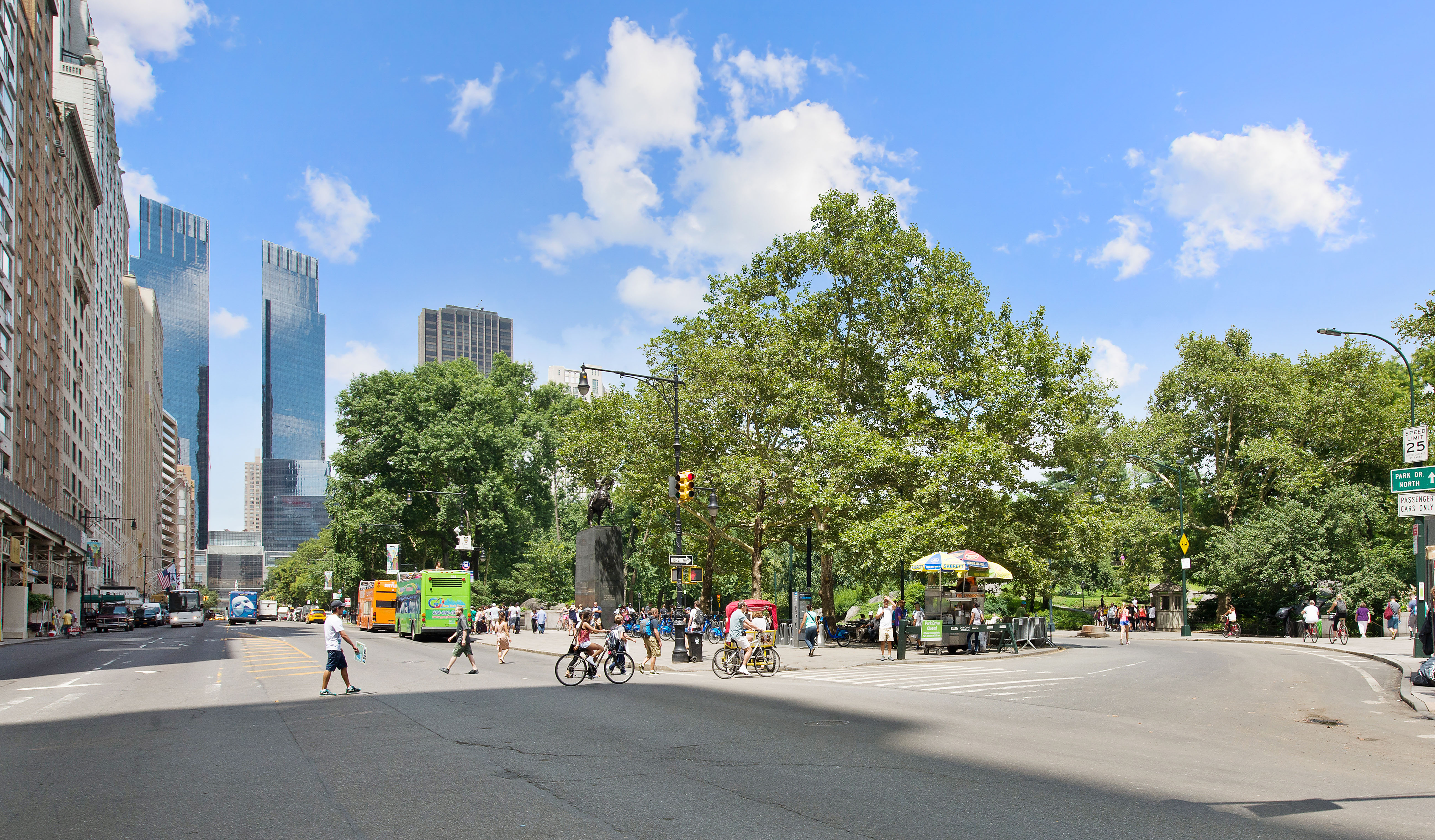 106 Central Park South, Unit 2F Manhattan, NY 10019 - Photo 11 of 13 a view of a street with cars on both side of the road