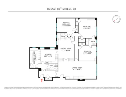 $4,000,000 | 55 East 86th Street, Unit 8B | Upper East Side