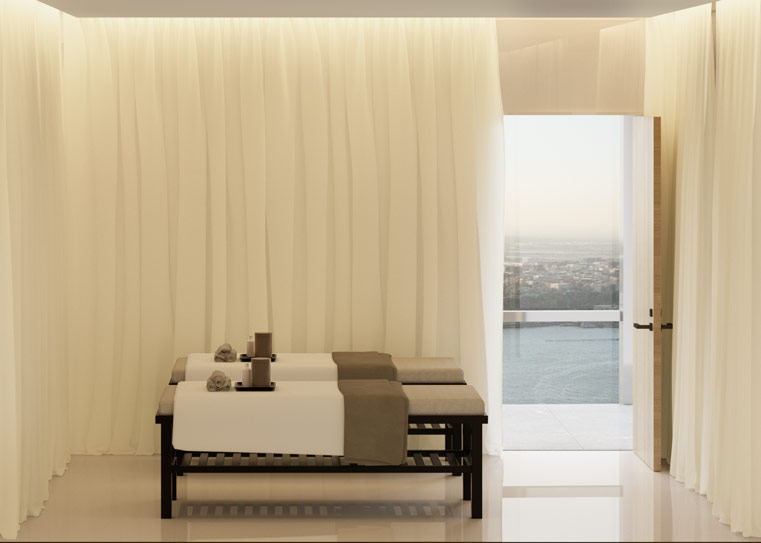 15 Hudson Yards, Unit 75A Manhattan, NY 10001 - Photo 18 of 31 a room with a table and chair