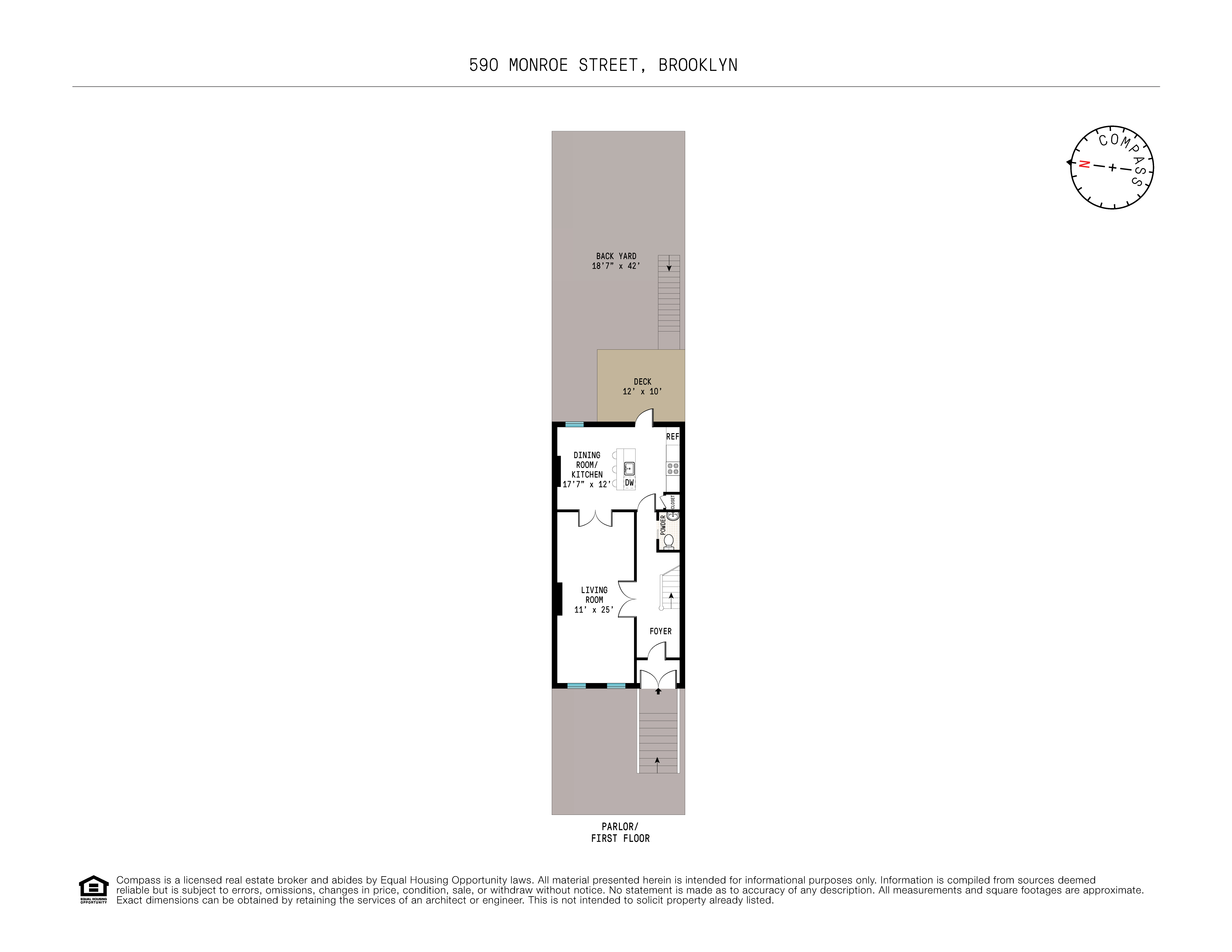 590 Monroe Street Brooklyn, NY 11221 - Photo 34 of 35 a picture of a room with a floor plan