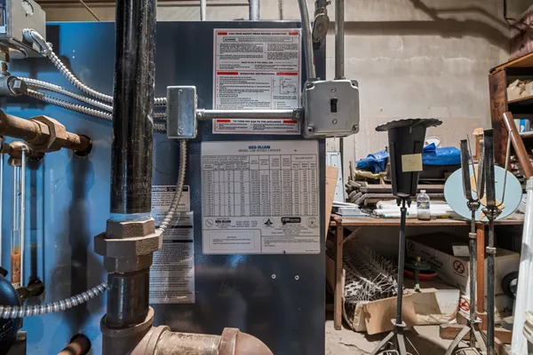 a view of a building with a street