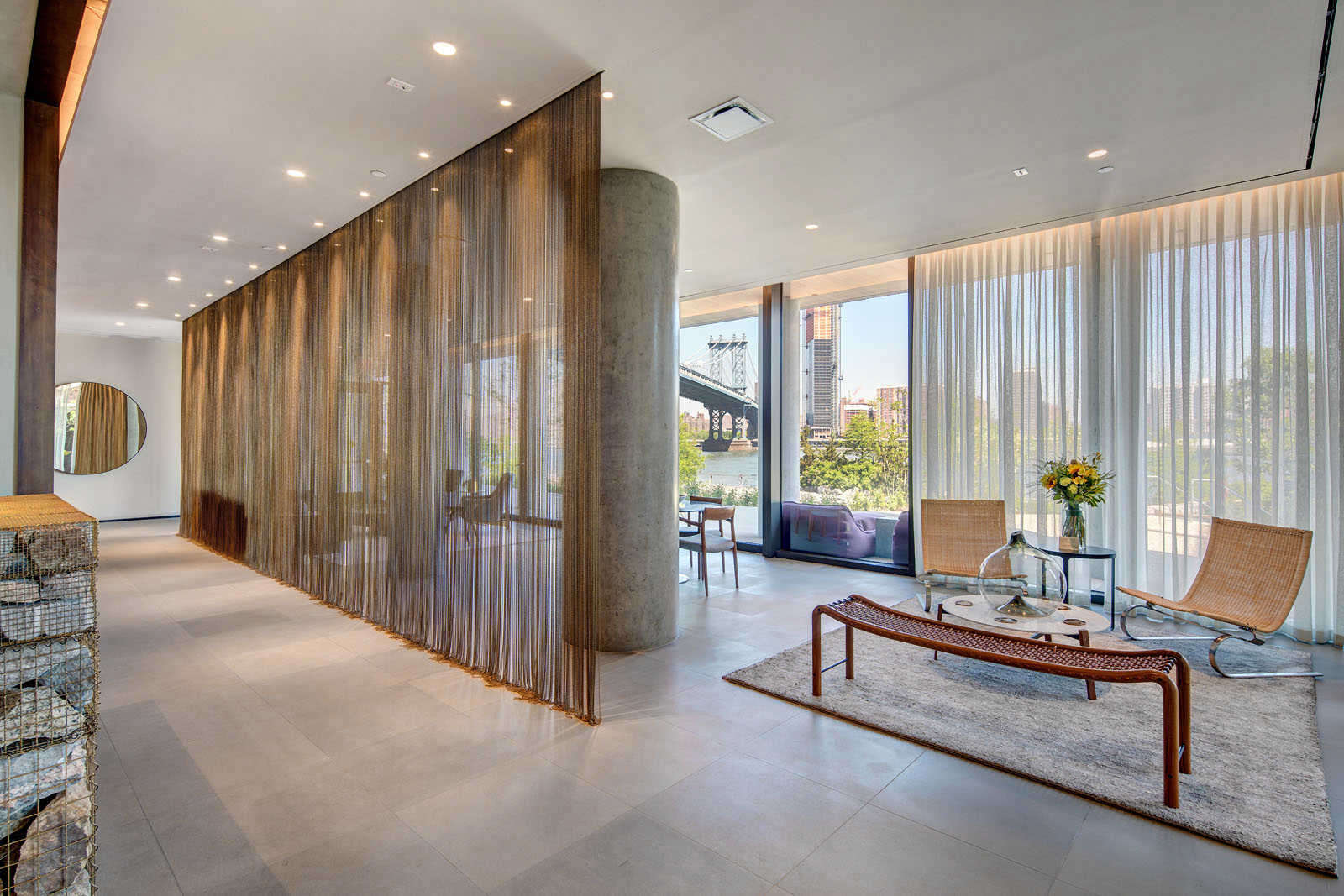1 John Street, Unit 3B Brooklyn, NY 11201 - Photo 23 of 27 a living room with furniture and large windows