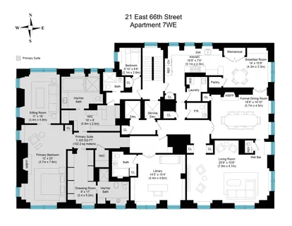 $13,300,000 | 21 East 66th Street, Unit 7EW | Lenox Hill