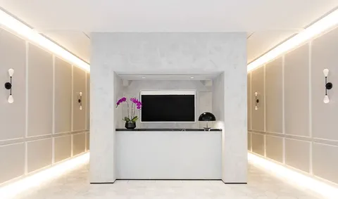 view of living room with furniture and a flat screen tv