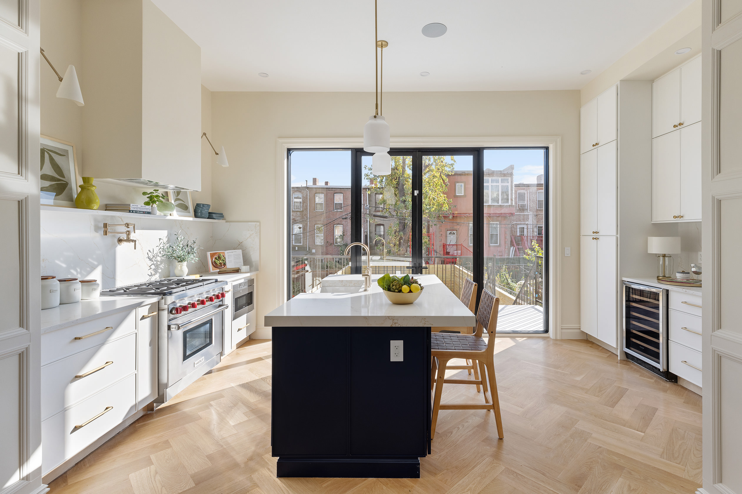 198 Madison Street, Unit SF Brooklyn, NY 11216 - Photo 6 of 19 a kitchen with stainless steel appliances granite countertop a stove and a sink