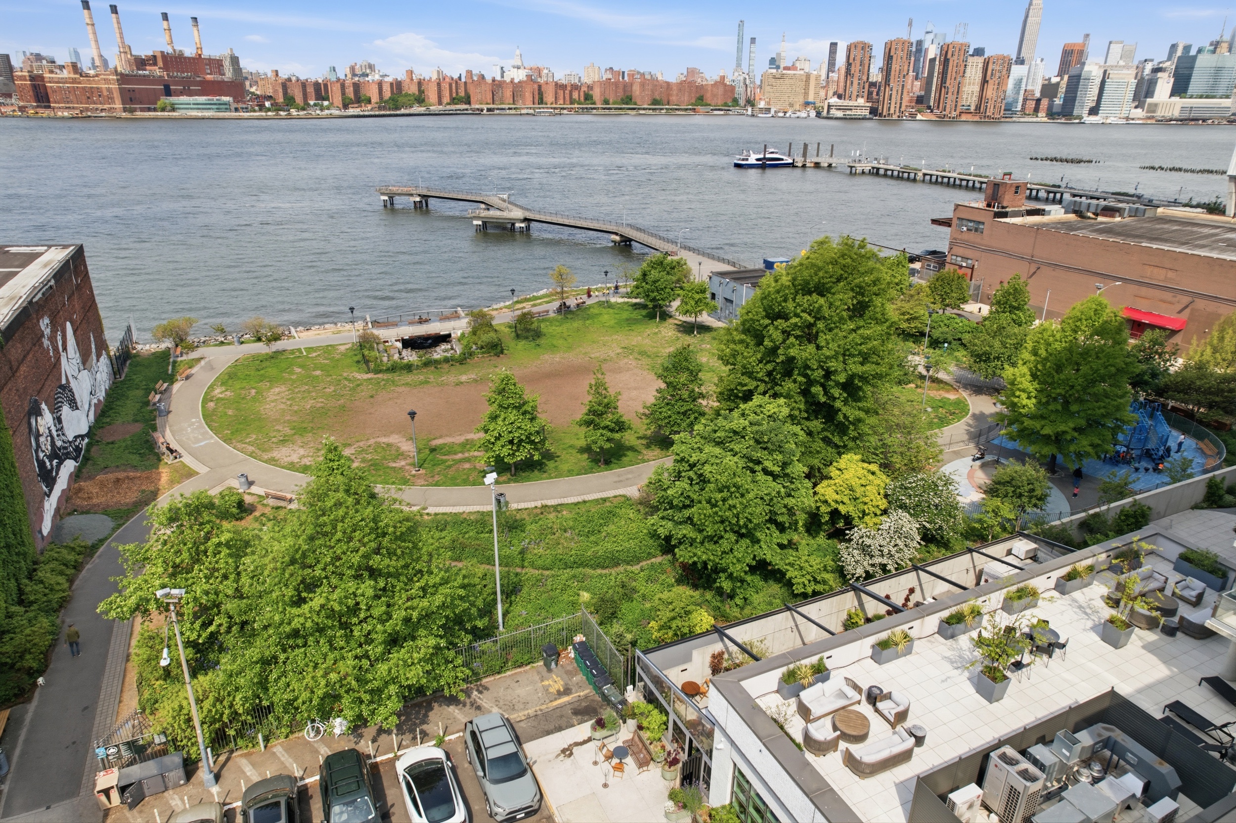 29 Greenpoint Avenue Brooklyn, NY 11222 - Photo 17 of 18 an aerial view of a house with a outdoor space