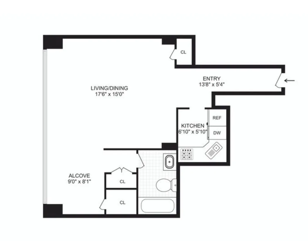 $3,200 | 321 East 48th Street, Unit 7F | Midtown East
