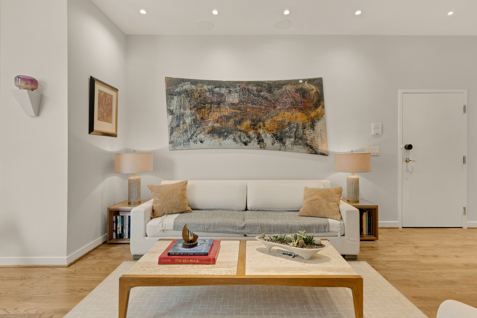 1407 15th Street Northwest, Unit 2 Washington, DC 20005 - Photo 11 of 24 a living room with furniture and wooden floor