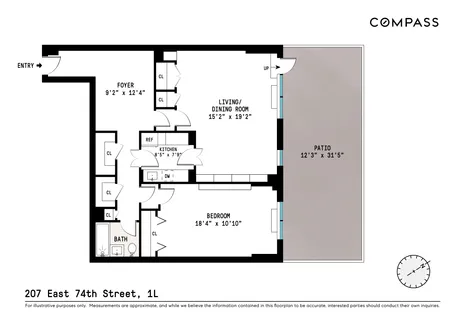 $750,000 | 207 East 74th Street, Unit 1L | Lenox Hill