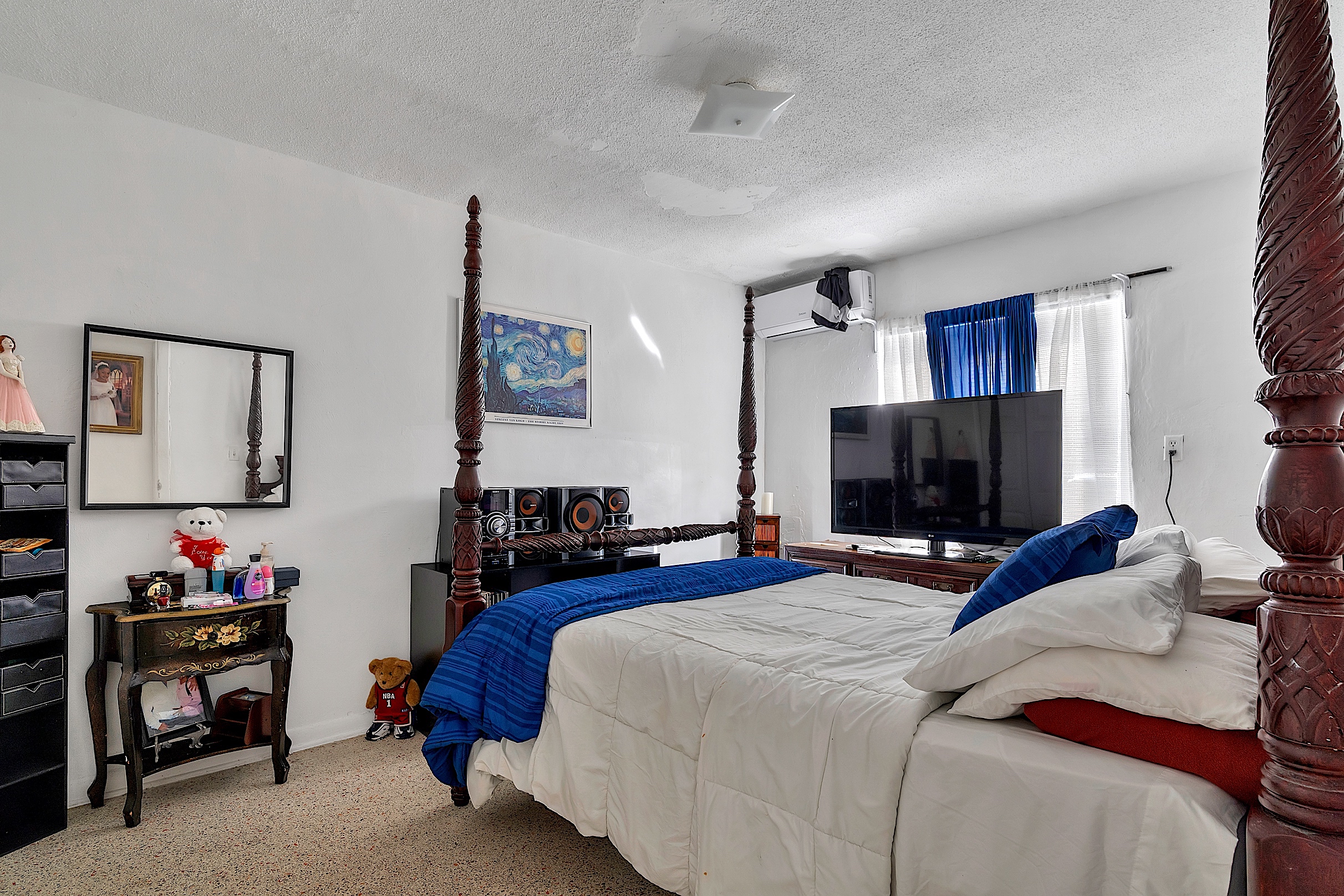 1361 Southwest 4th Street Miami, FL 33135 - Photo 14 of 23 a bedroom with a bed and a flat screen tv