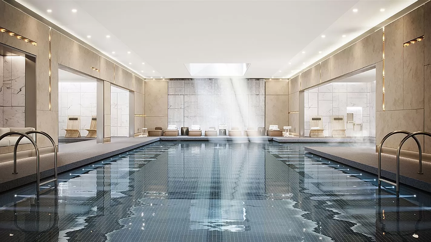 10 Riverside Boulevard, Unit 27D Manhattan, NY 10069 - Photo 14 of 21 a kitchen with counter top space and windows