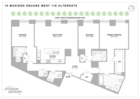 $10,000,000 | 10 Madison Square West, Unit 11E | Flatiron