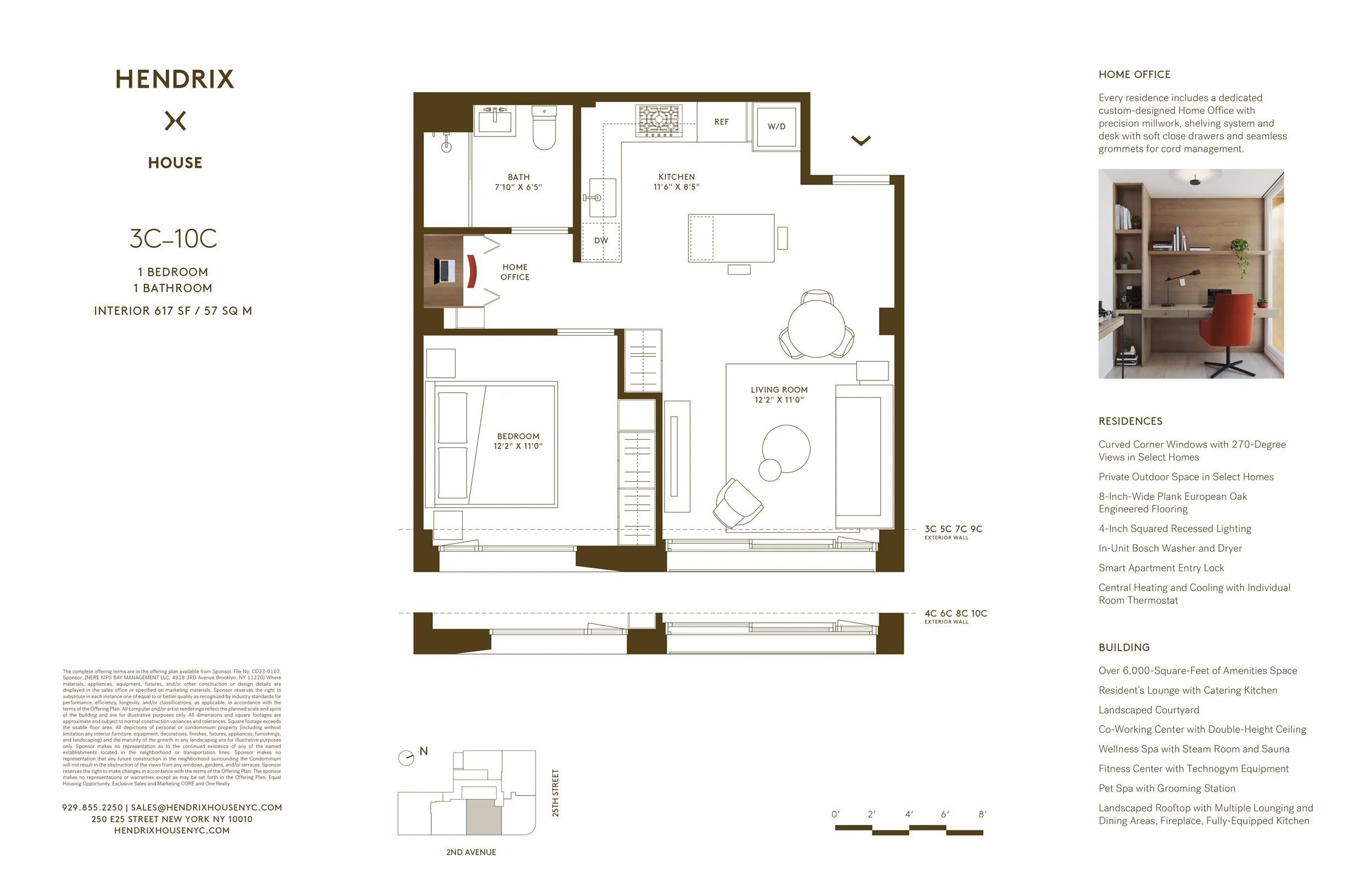 250 East 25th Street, Unit 4C Manhattan, NY 10010 - Photo 16 of 16 a picture of a floor plan
