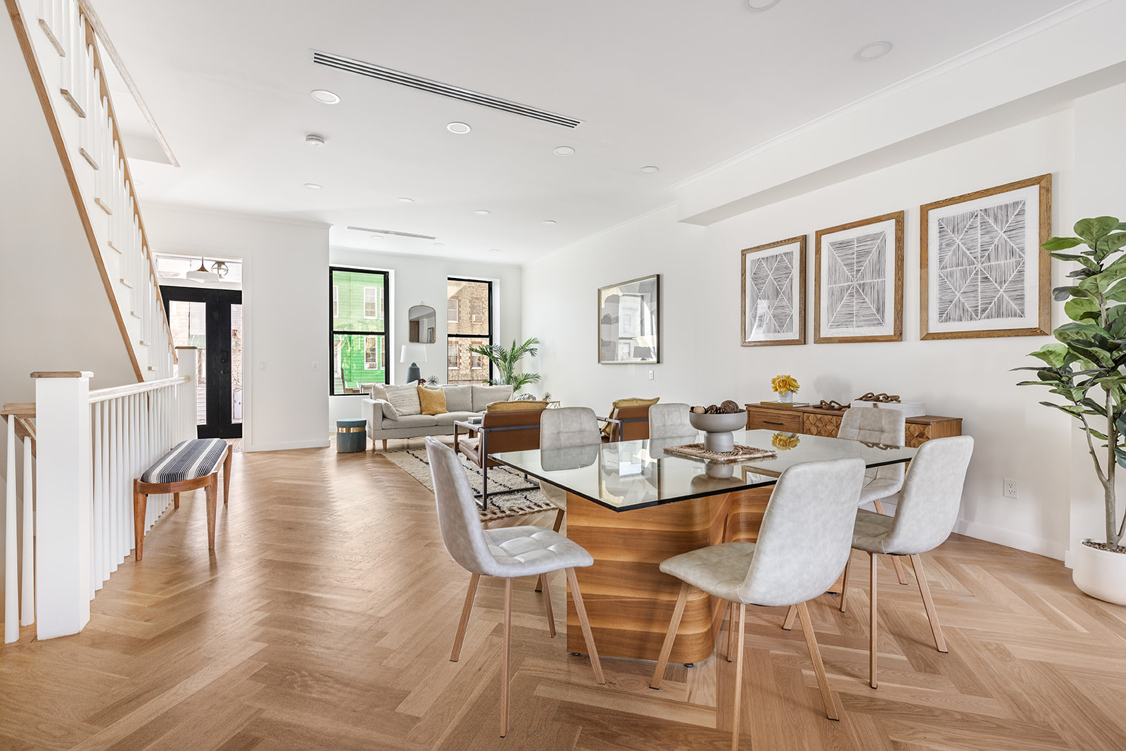 95 Moffat Street Brooklyn, NY 11207 - Photo 4 of 18 a view of a livingroom and dining room