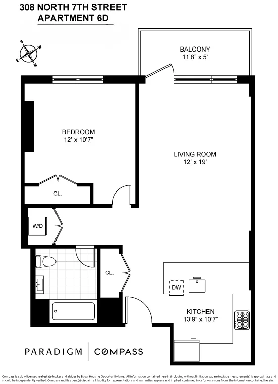 $5,800 | 308 North 7th Street, Unit 6D | Williamsburg