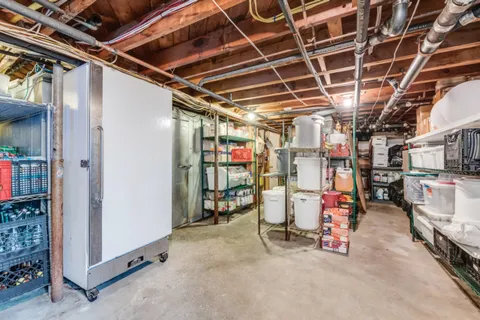 a view of storage and utility room