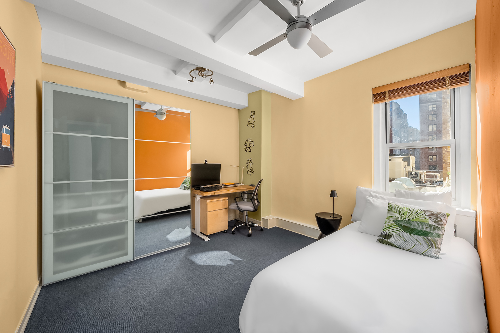 2166 Broadway, Unit 5D Manhattan, NY 10024 - Photo 9 of 11 a bedroom with a bed and wooden floor