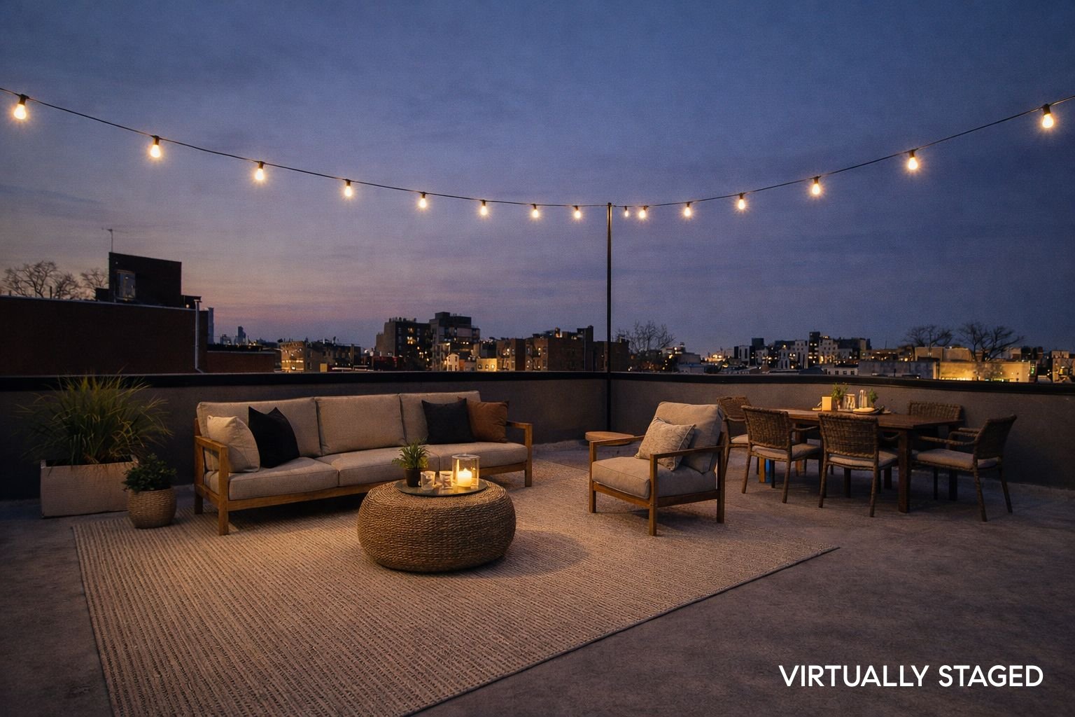 120 Pulaski Street, Unit 3A Brooklyn, NY 11206 - Photo 11 of 13 a living room with furniture and a potted plant