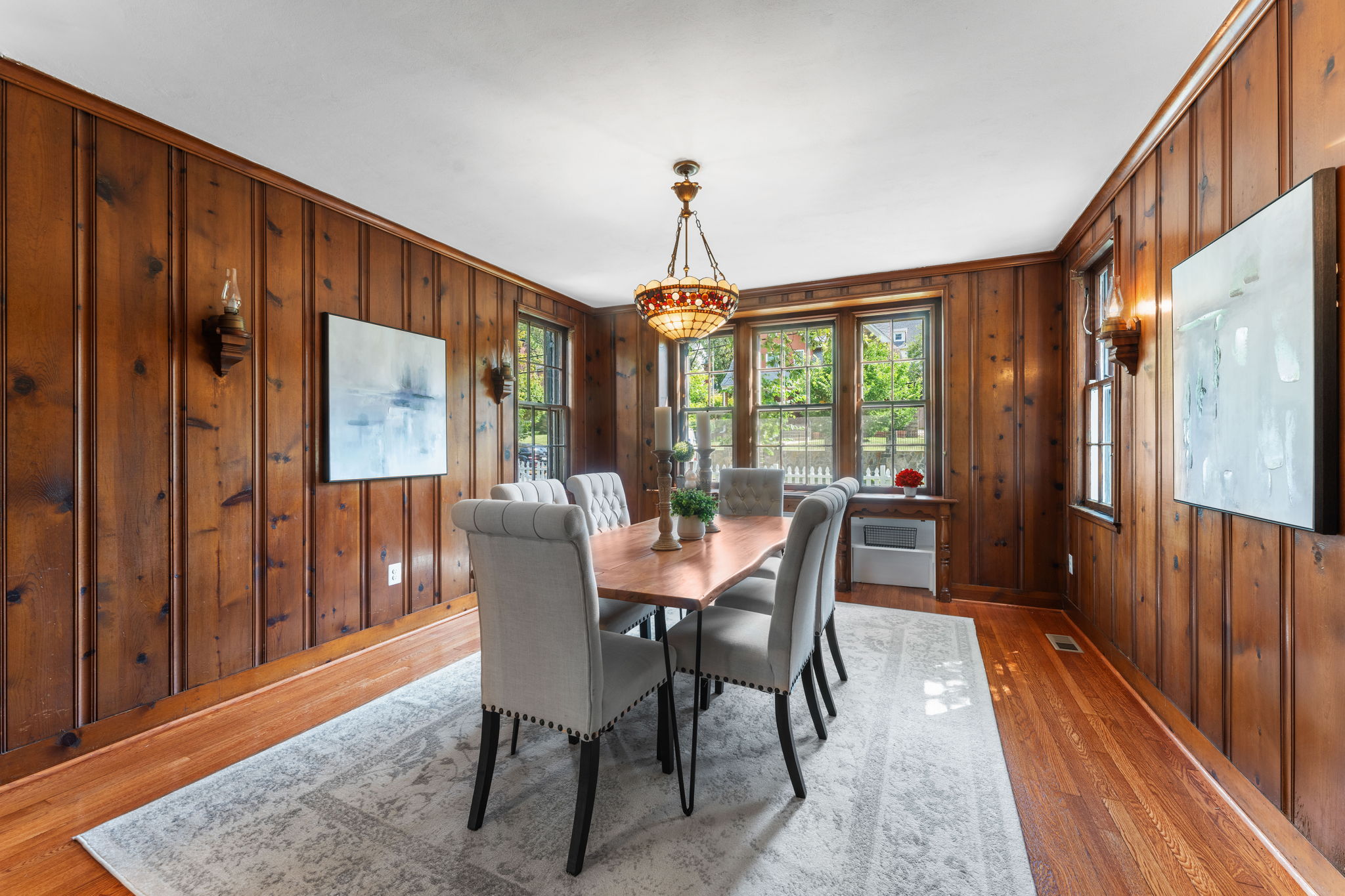 1325 Locust Road Northwest Washington, DC 20012 - Photo 15 of 56 a dining room with furniture window and wooden floor