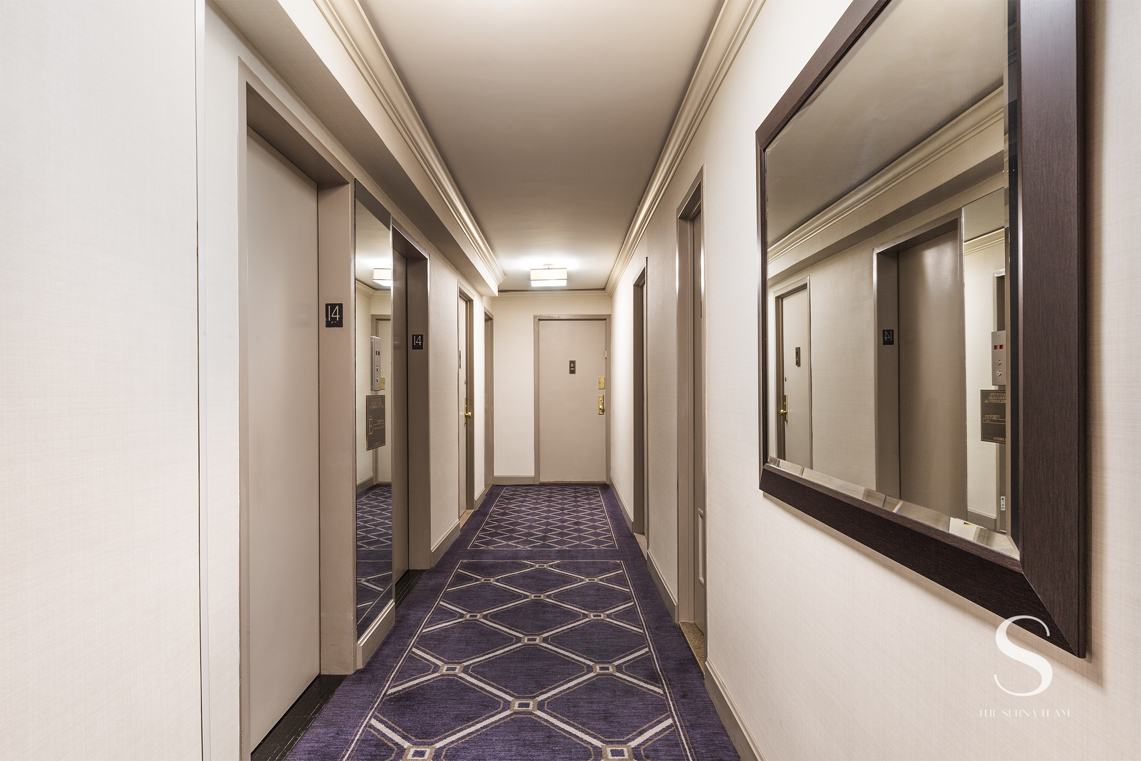 301 East 62nd Street, Unit 5E Manhattan, NY 10065 - Photo 10 of 15 a view of hallway with wooden floor