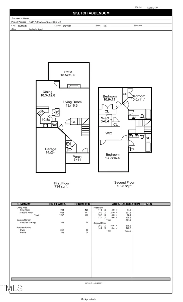 $360,000 | 5515 South Roxboro Street, Unit 4, Durham, NC 27713