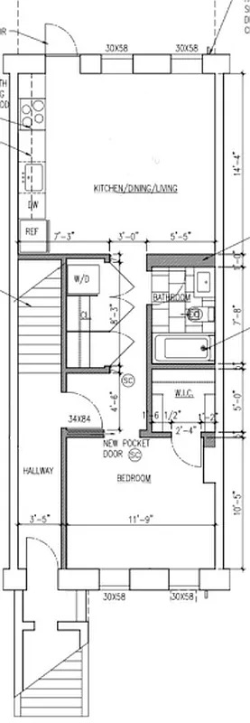 1370 Pacific Street, Unit 1 Brooklyn, NY 11216 - Photo 9 of 9 a picture of a floor plan