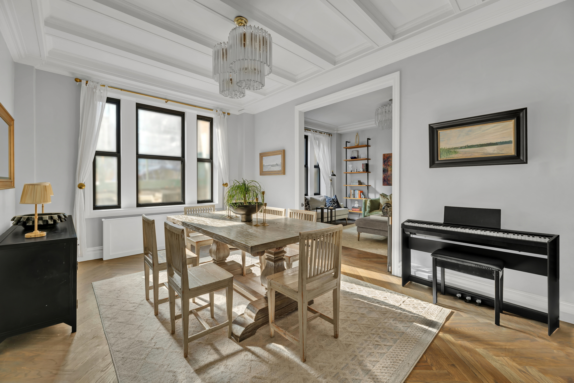 420 Riverside Drive, Unit 2G Manhattan, NY 10025 - Photo 4 of 20 a view of a dining room with furniture window and wooden floor