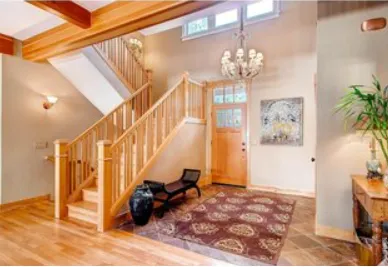 a view of entryway and hall