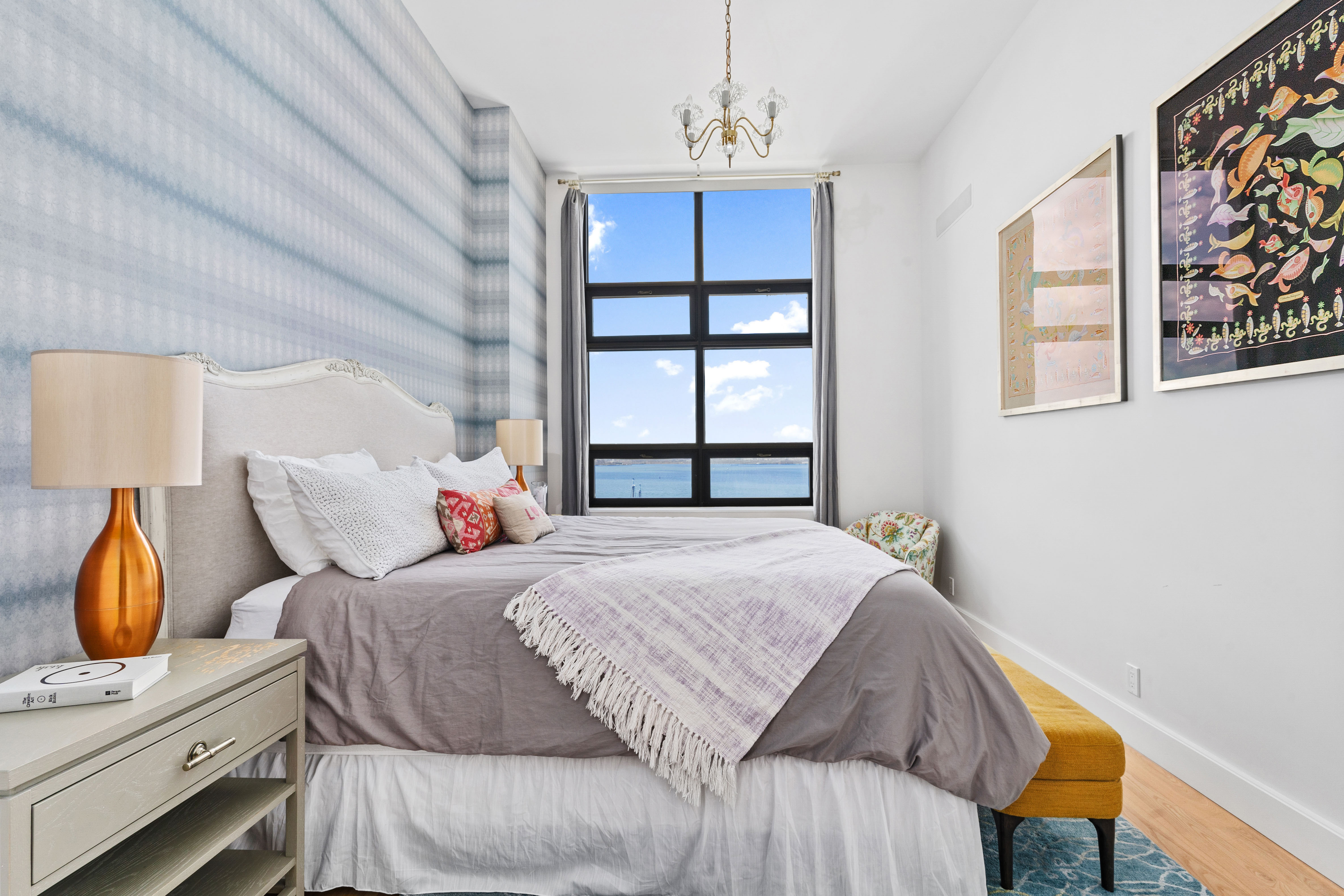 360 Furman Street, Unit 734 Brooklyn, NY 11201 - Photo 8 of 31 a bedroom with a bed and window