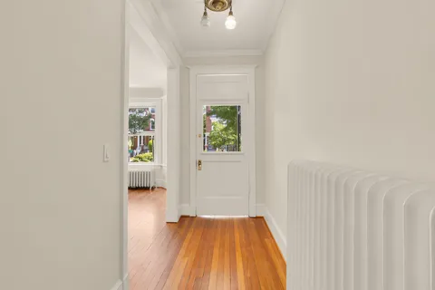 a view of wooden floor in a room