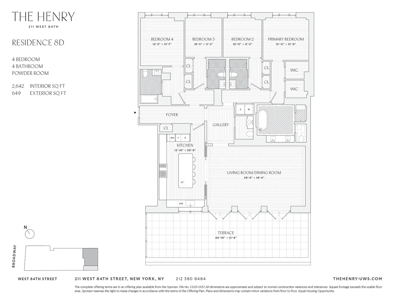 $9,650,000 | 211 West 84th Street, Unit 8D | Upper West Side