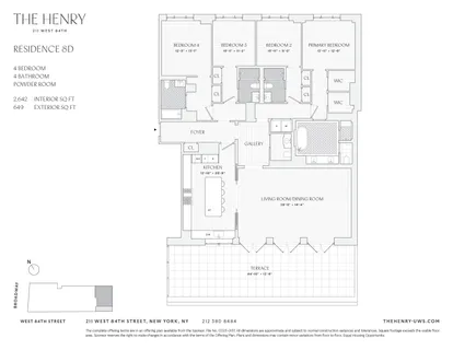 $9,650,000 | 211 West 84th Street, Unit 8D | Upper West Side