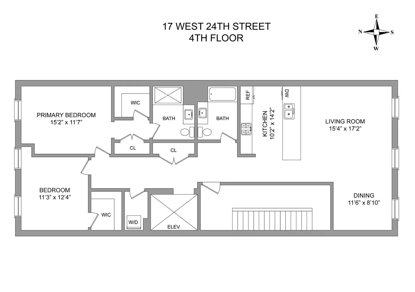 $12,500 | 17 West 24th Street, Unit 4 | Flatiron