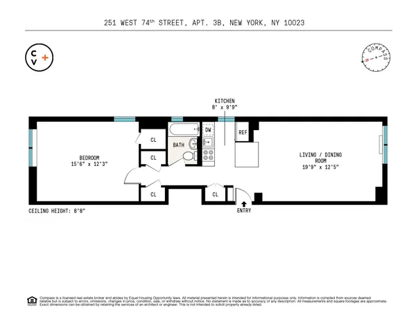$725,000 | 251 West 74th Street, Unit 3B | Upper West Side