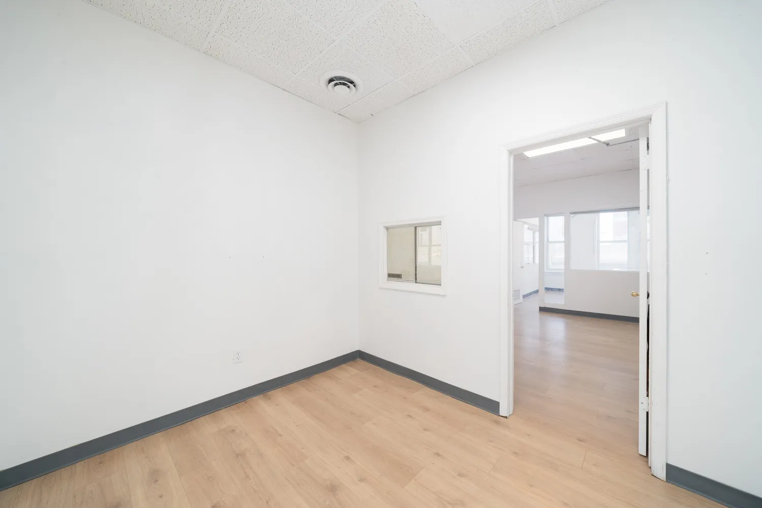 wooden floor in a room
