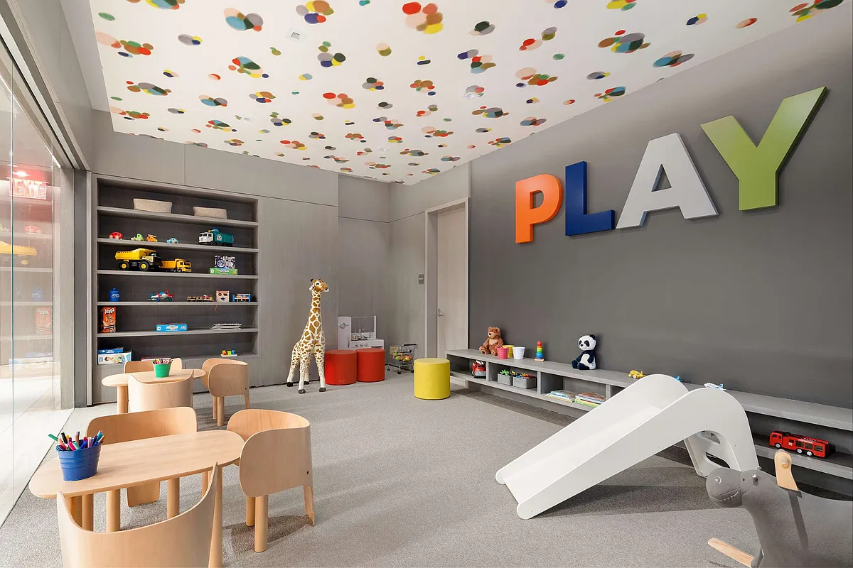 49 Chambers Street, Unit 9G Manhattan, NY 10007 - Photo 25 of 28 a living room with furniture