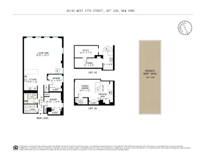 $3,000,000 | 40 West 17th Street, Unit PH12C | Flatiron
