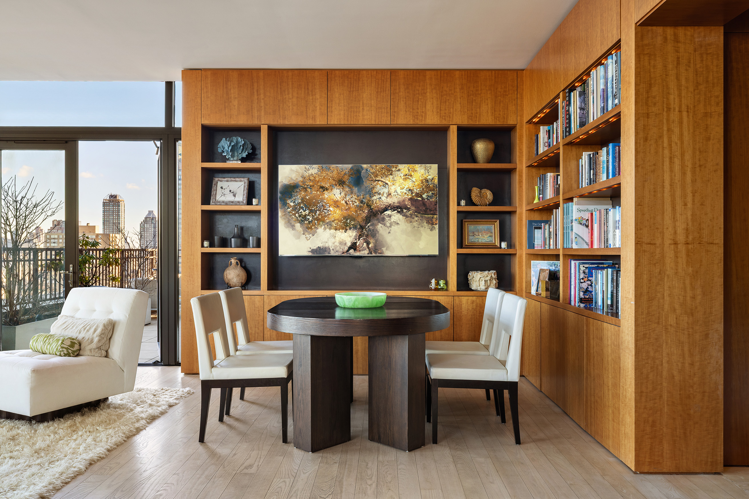 110 Central Park South, Unit PH1 Manhattan, NY 10019 - Photo 4 of 26 a living room with furniture a rug and a large window