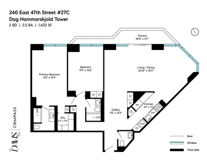 $2,000,000 | 240 East 47th Street, Unit 27C | Midtown East