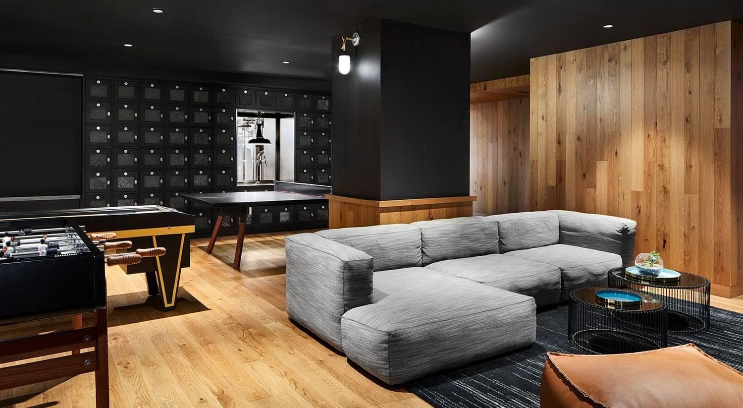 21 India Street, Unit 2101 Brooklyn, NY 11222 - Photo 15 of 22 a living room with furniture and a fireplace