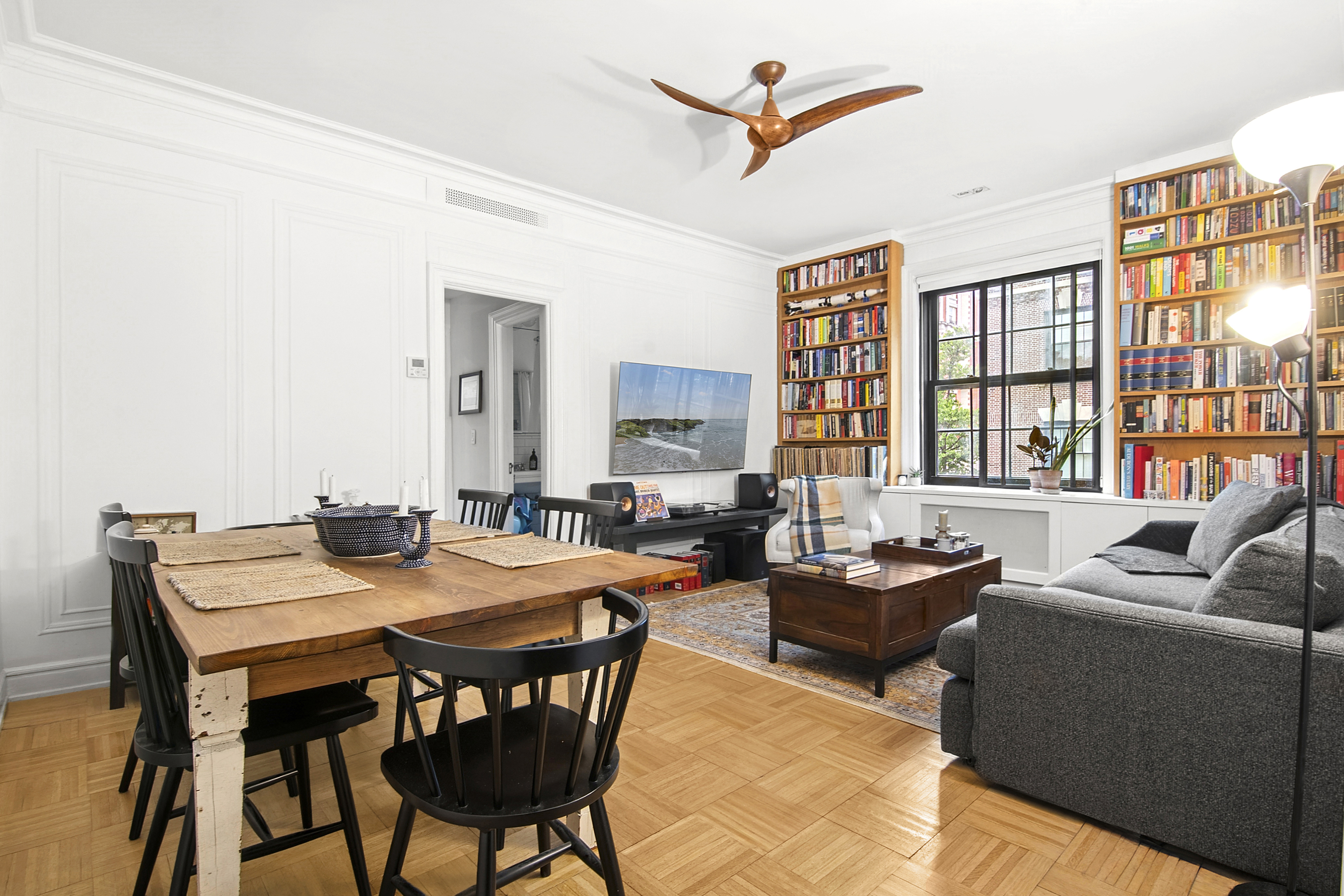 205 Hicks Street, Unit 2B Brooklyn, NY 11201 - Photo 3 of 8 a living room with furniture and a large window