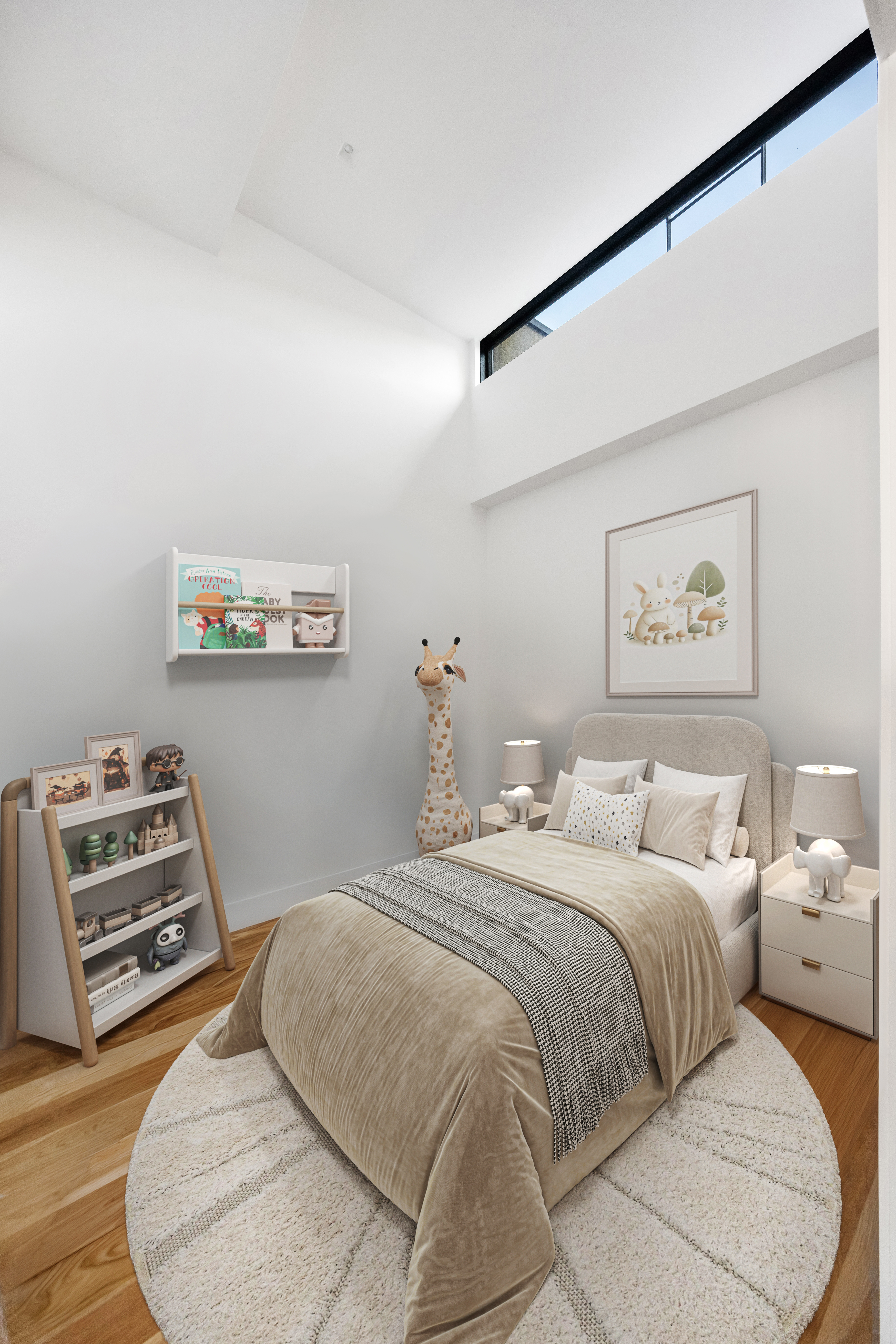 205 Freeman Street, Unit PH Brooklyn, NY 11222 - Photo 12 of 17 a bedroom with a bed and a cabinets
