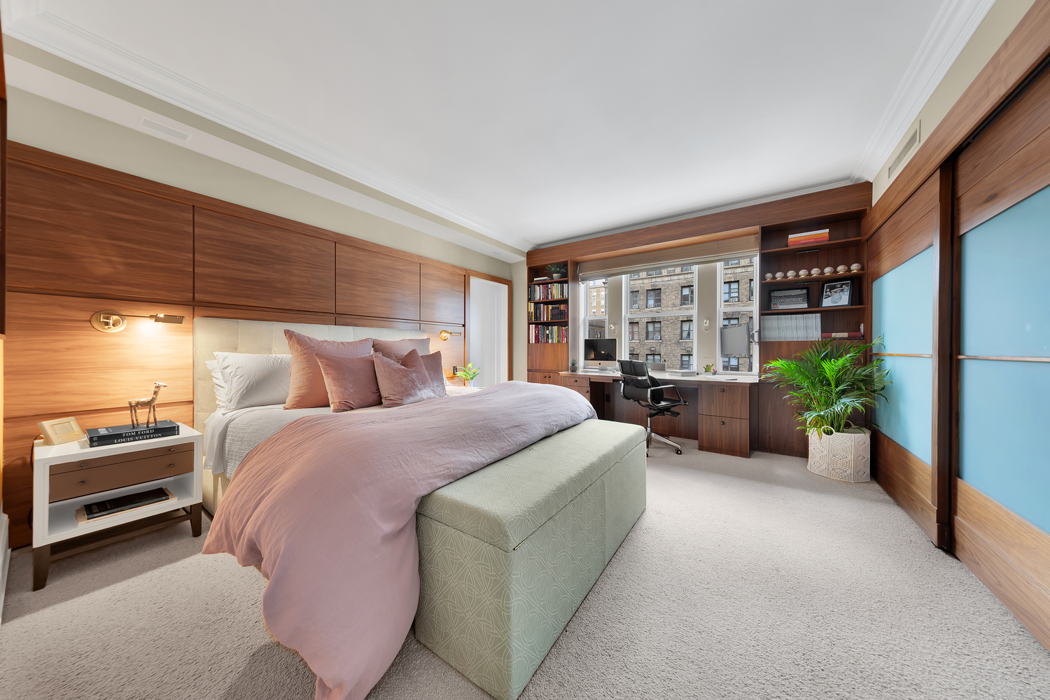 610 West 110th Street, Unit 8AB Manhattan, NY 10025 - Photo 6 of 14 a bed room with furniture and a potted plant