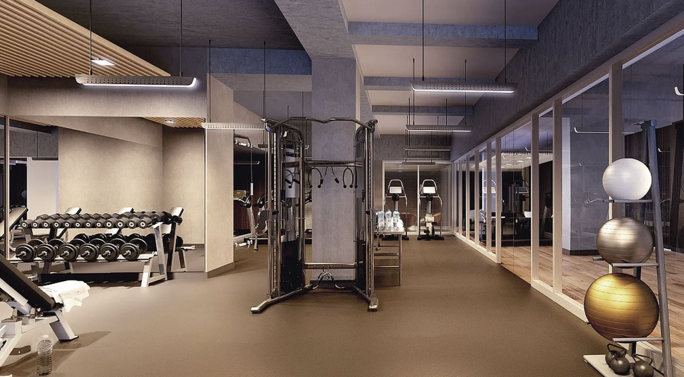 300 East 64th Street, Unit 11D Manhattan, NY 10065 - Photo 9 of 17 a view of a room with gym equipment