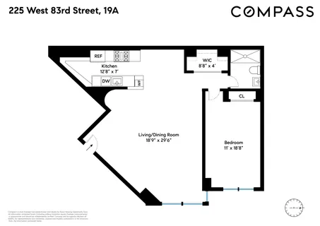 $1,250,000 | 225 West 83rd Street, Unit 19A | Upper West Side